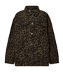 Brown Leopard Print Willow Denim Jacket