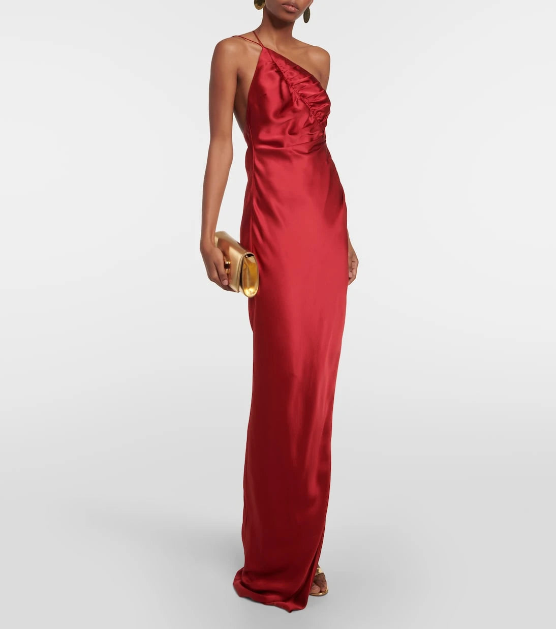 The Sei - One-shoulder silk charmeuse gown