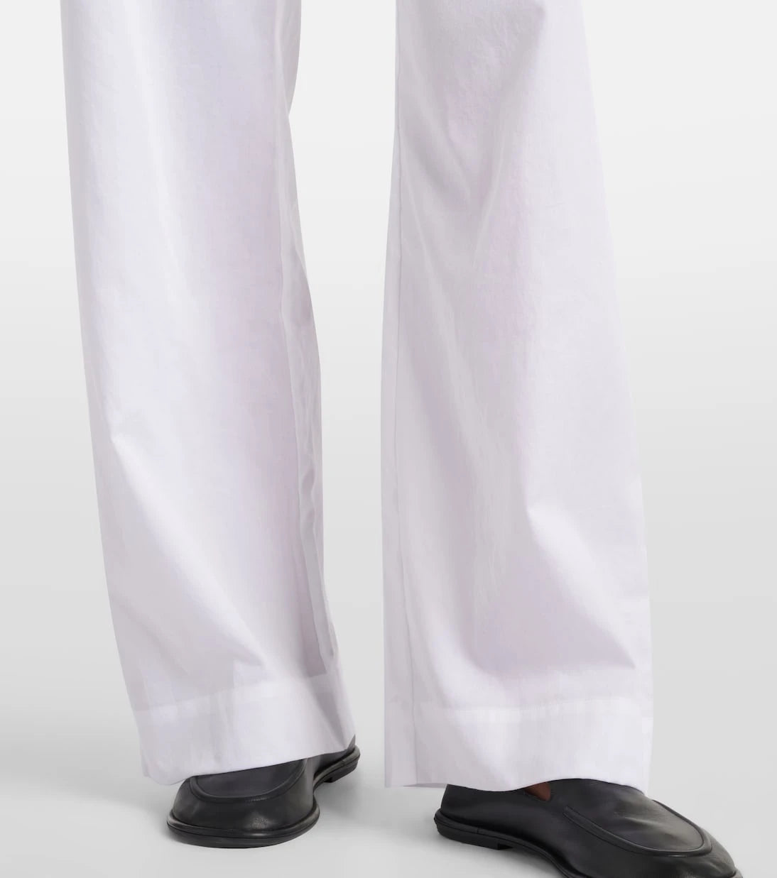 Leset - Yoko mid-rise cotton wide-leg pants
