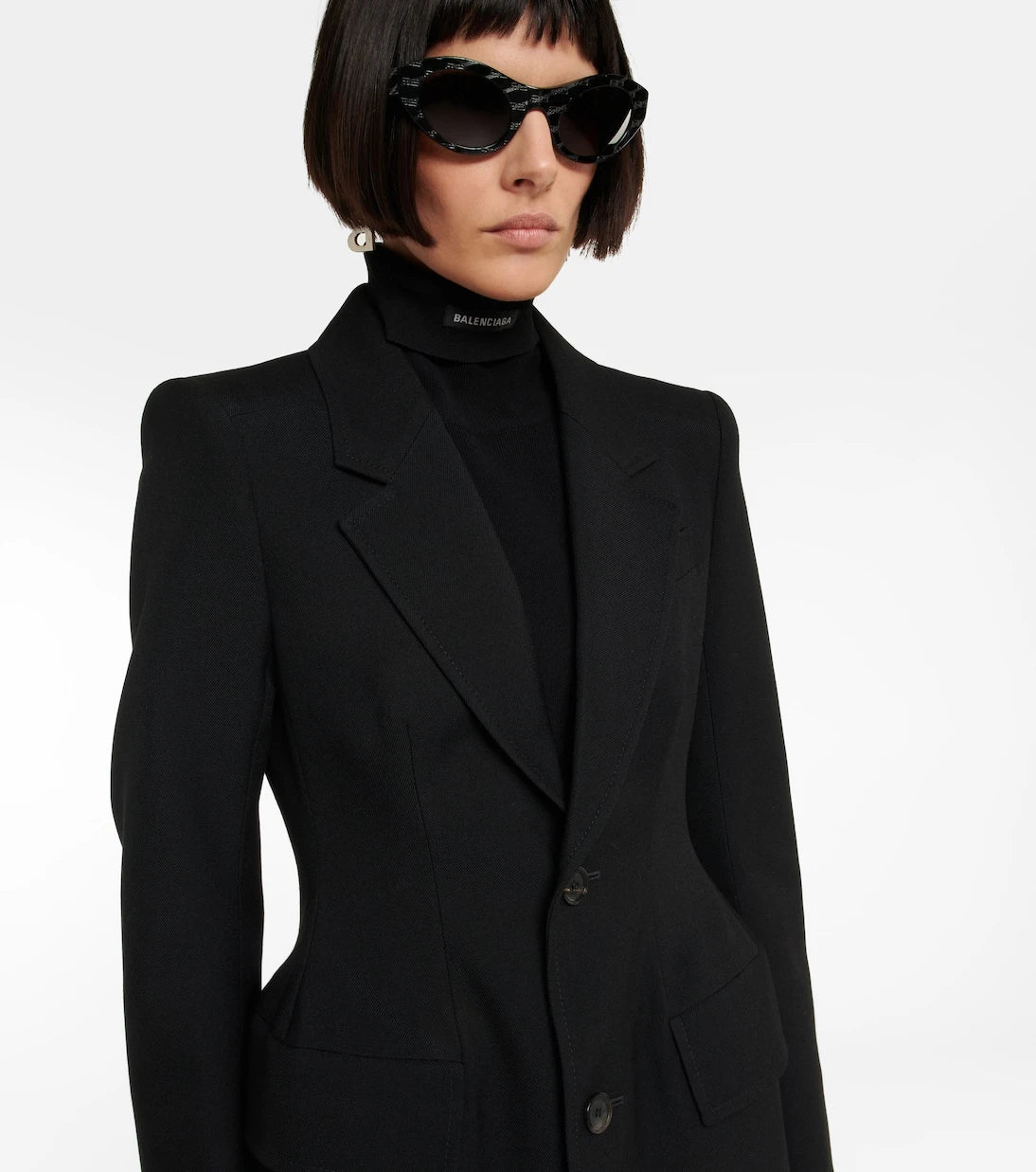 Balenciaga - Hourglass virgin wool blazer