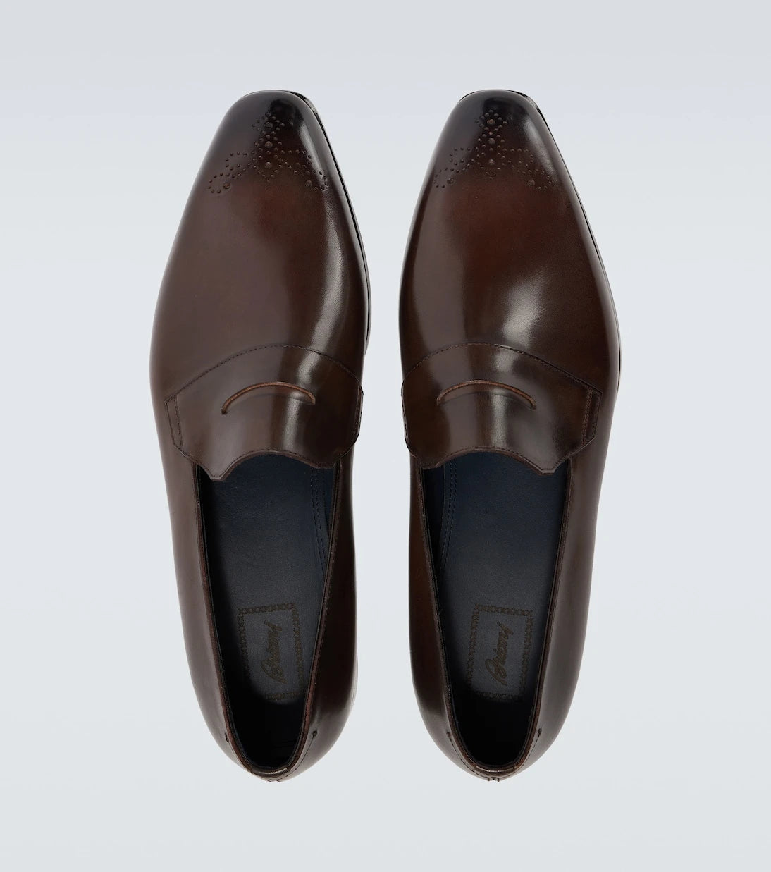 Brioni - Leather penny loafers