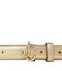 Jimmy Choo Gold Helina Mini Leather Belt