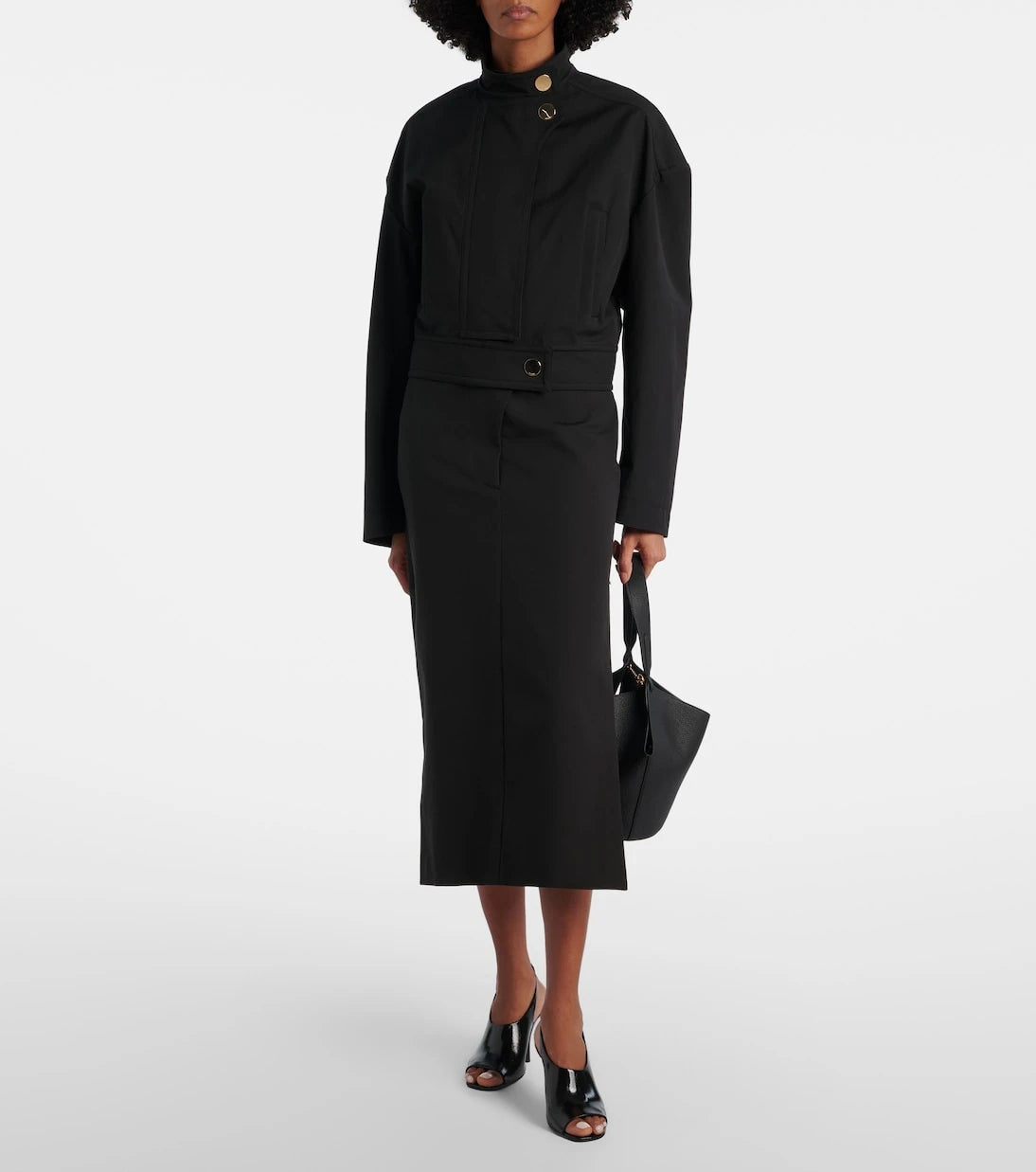 Sportmax - Velo cotton pencil skirt