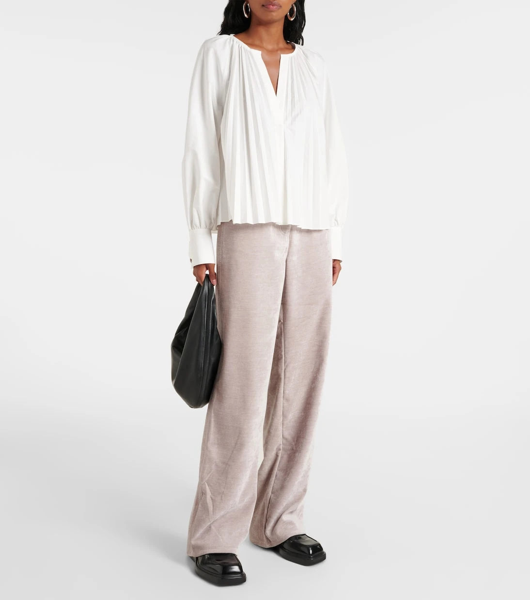 Proenza Schouler - بنطلون Donovan واسع الساقين من الشنيل من White Label