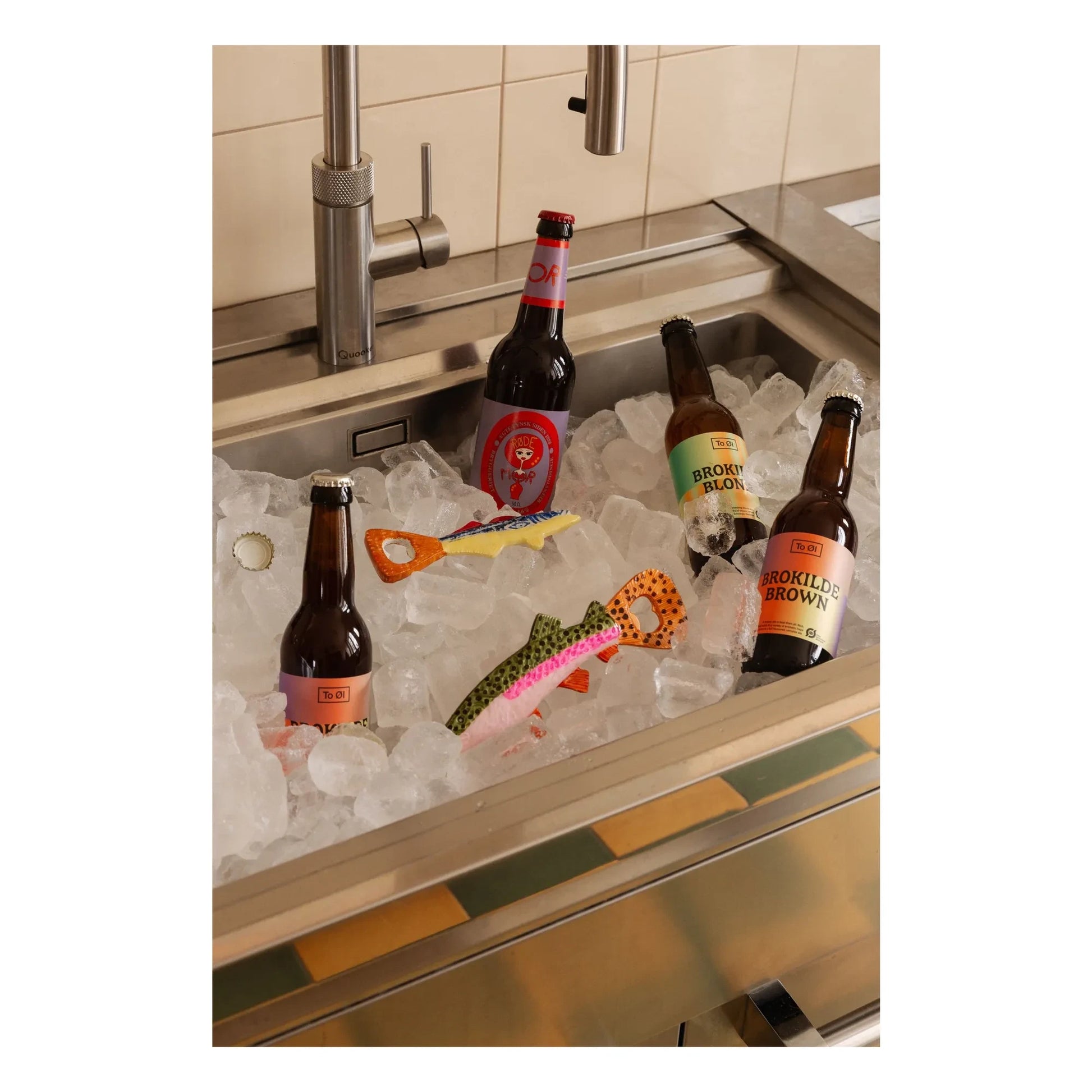 Olsson & Jensen - Pike fish bottle opener | Multicoloured