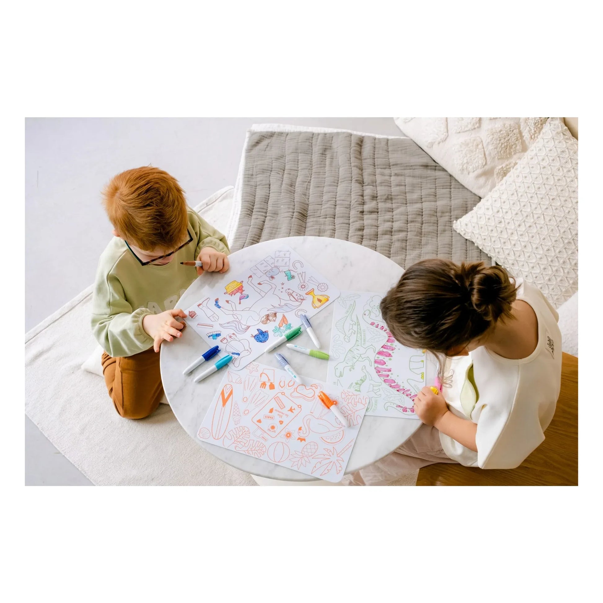 Superpetit - Pony mini coloring set with 4 markers