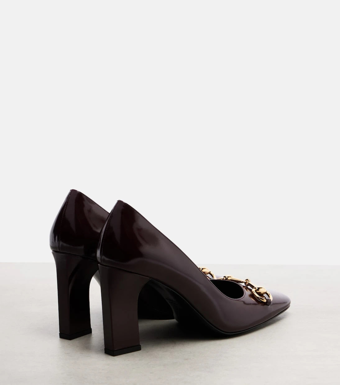 Gucci - Signora 85 Horsebit leather pumps