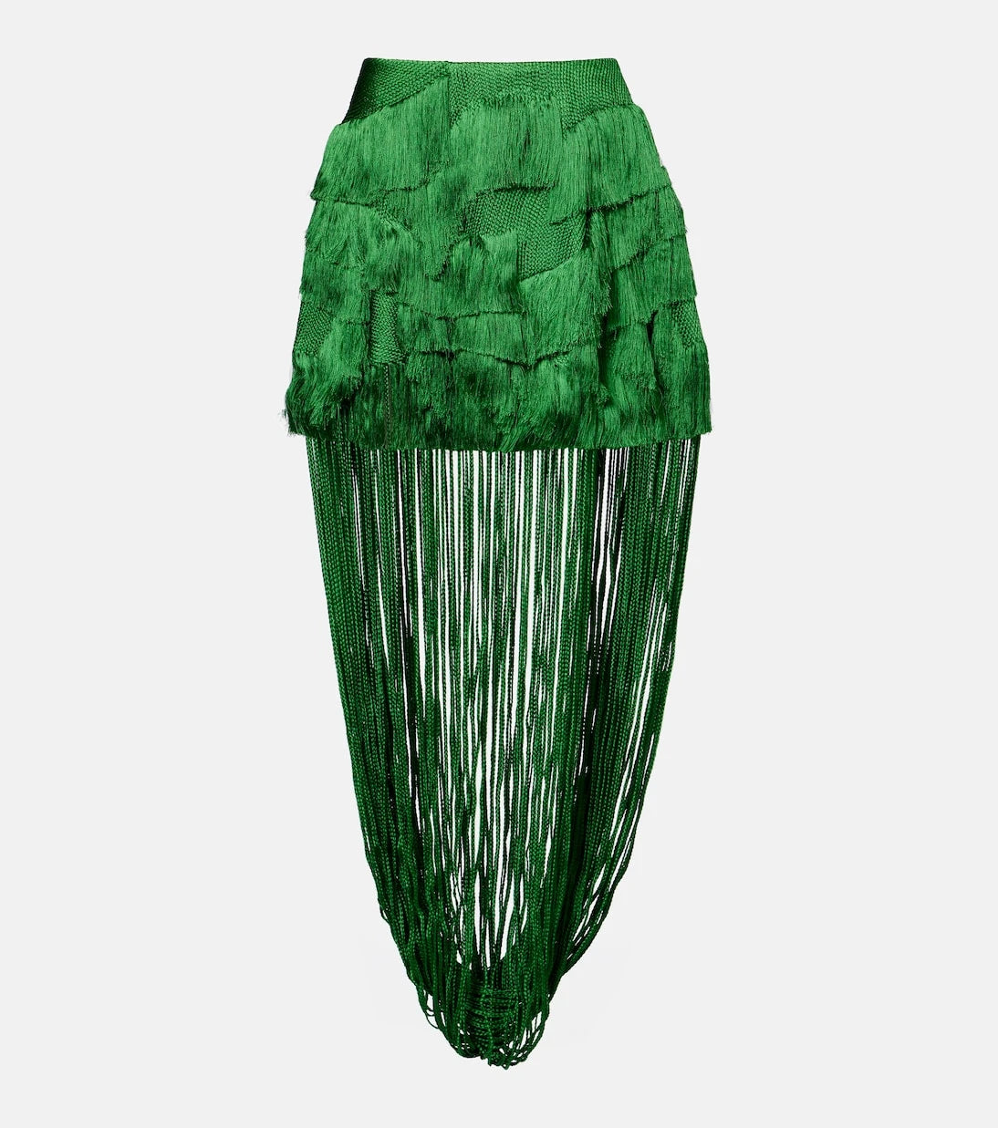 Xu Zhi - Draped fringed miniskirt