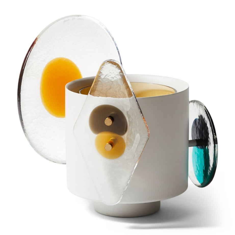 Cassina x Venini Medium Glass Colourdisc Vase (28cm)