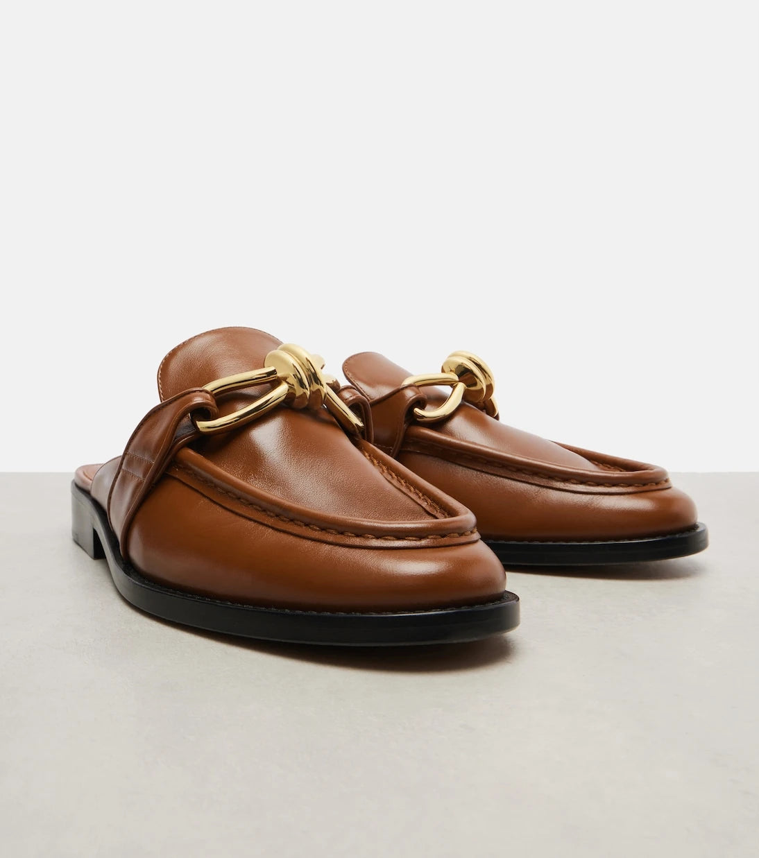 Bottega Veneta - Astaire Knot leather mules