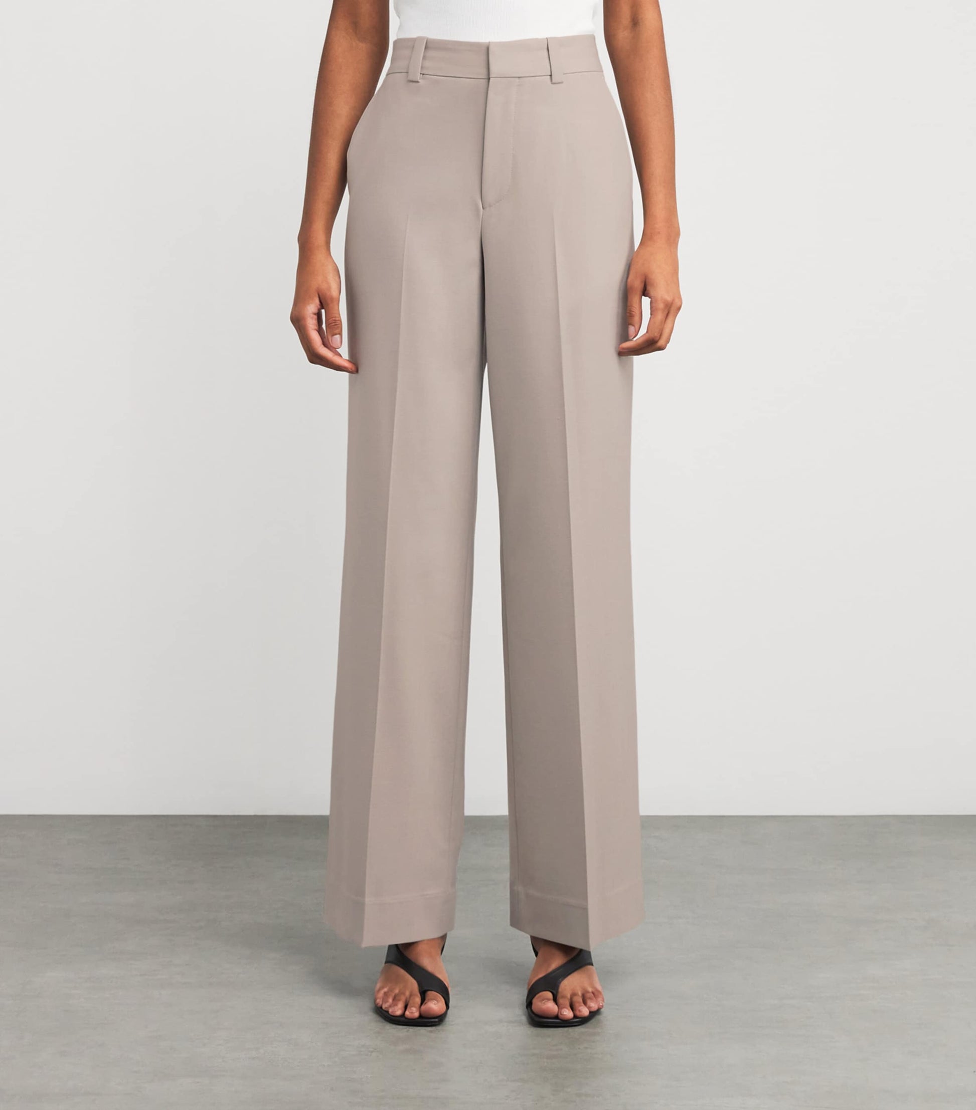 Victoria Beckham Pink Straight Tailored Trousers