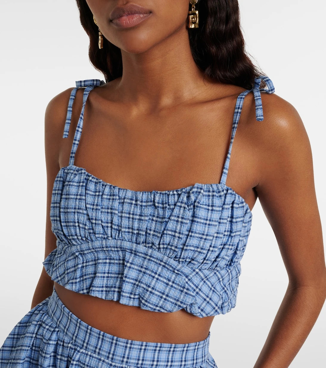 Faithfull - Pelea checked cotton top