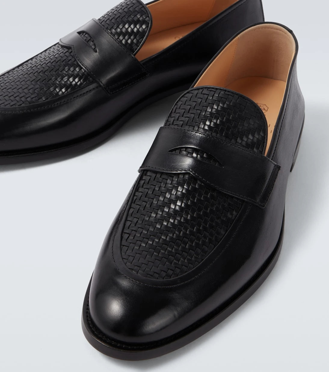 Brunello Cucinelli - Woven leather penny loafers