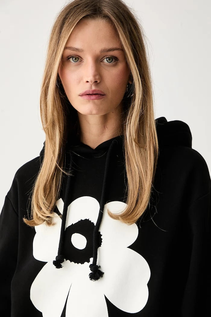 Marimekko kapüşonlu kadın pamuklu sweatshirt