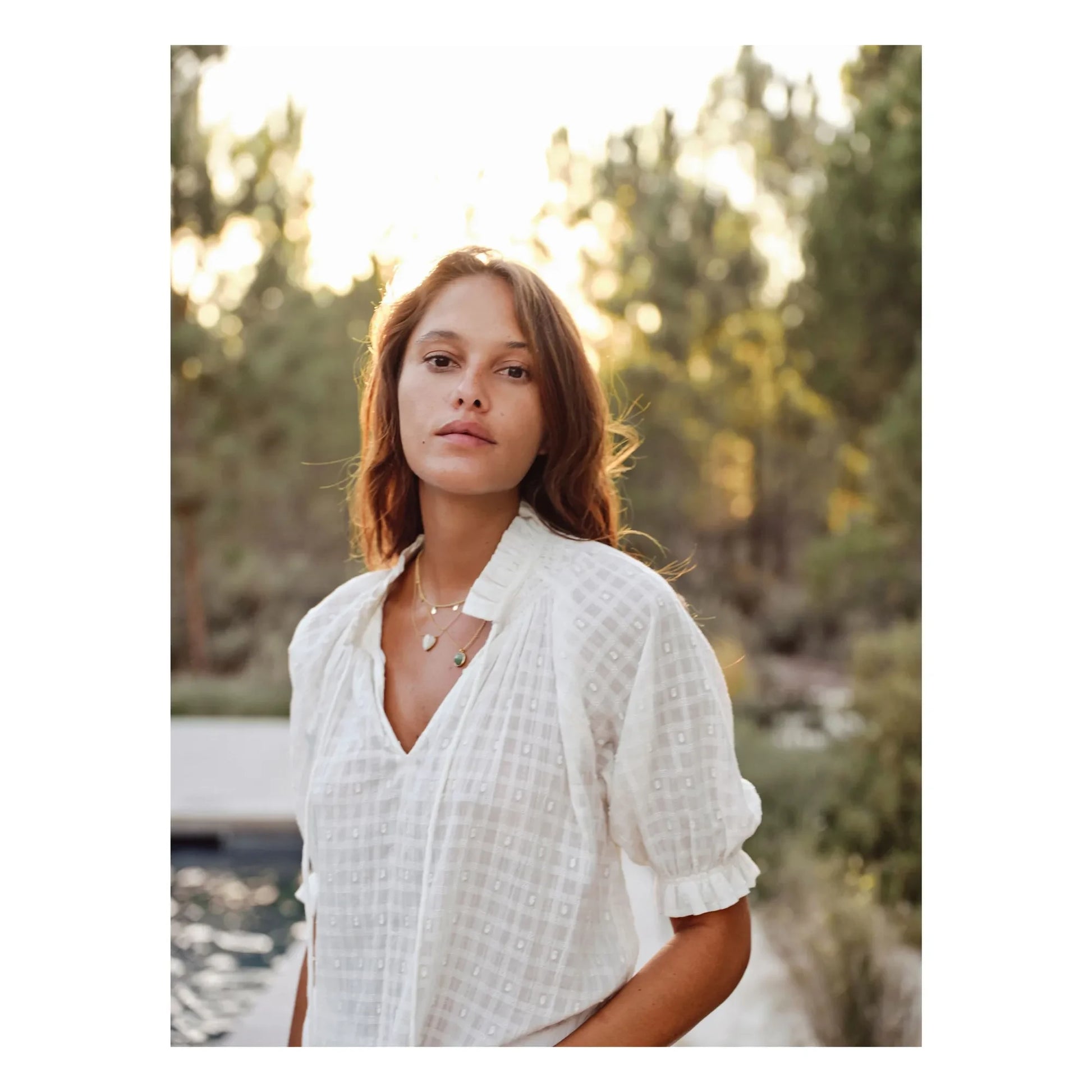 M.A.B.E. - Etta Cotton blouse | Ecru