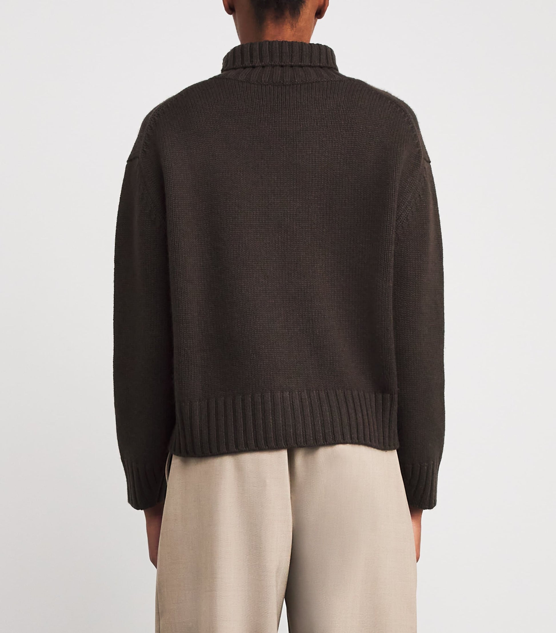 Brown Wool-Cashmere Nola Sweater
