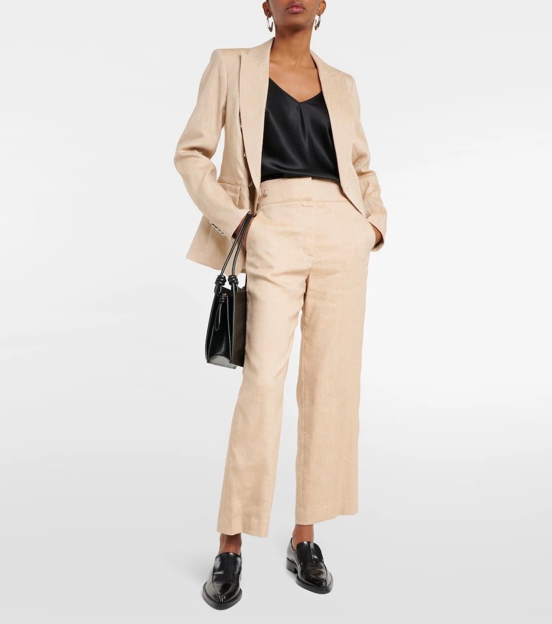 Veronica Beard - Aubrie linen-blend cropped pants
