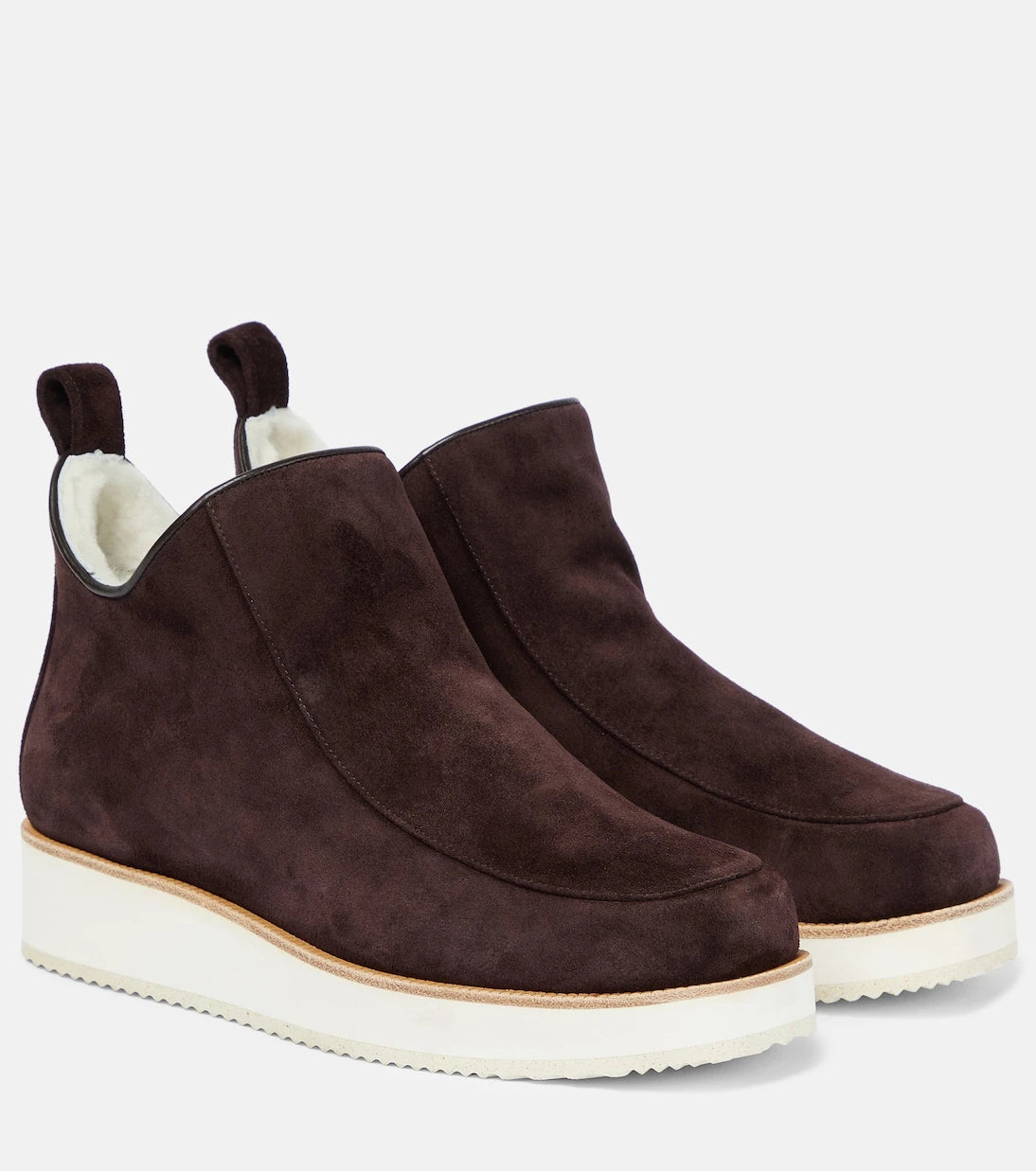 Gabriela Hearst - Harry shearling-lined suede ankle boots