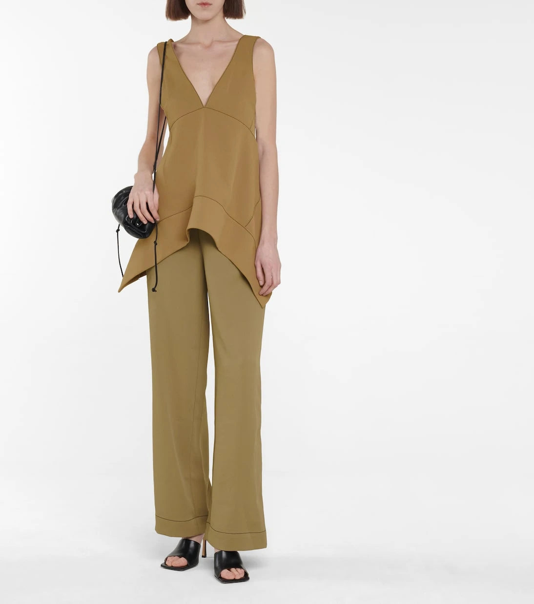 Proenza Schouler - بلوزة بلا أكمام غير متماثلة