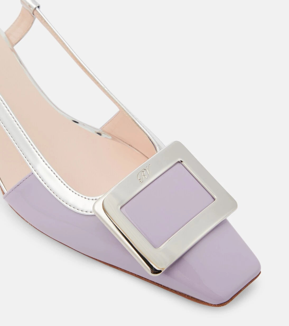 Roger Vivier - Belle Vivier leather slingback pumps