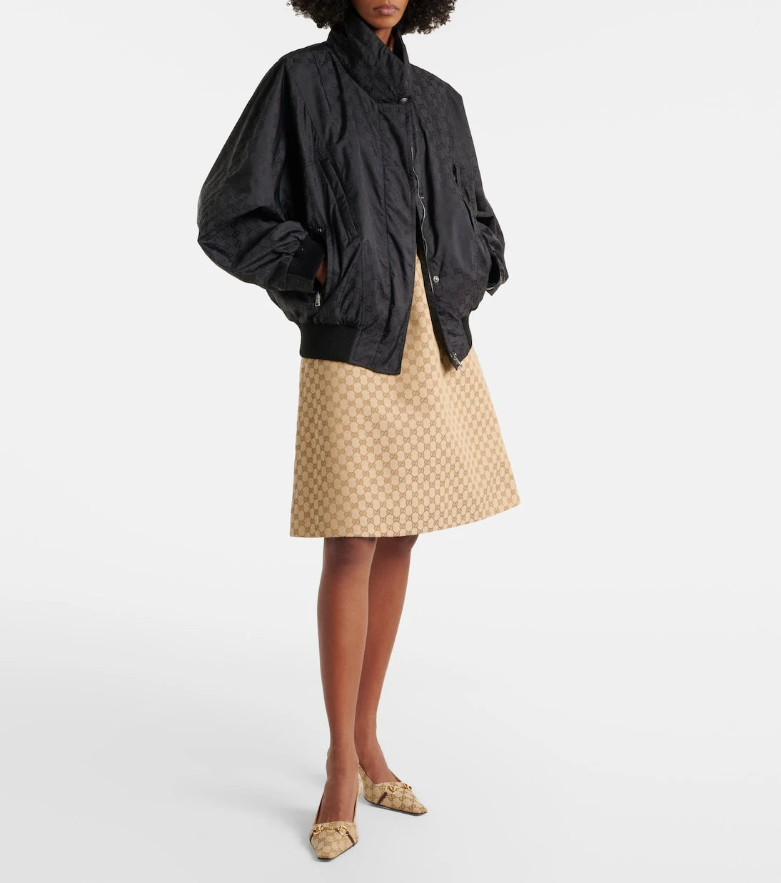 Gucci - GG cotton-trimmed jacket
