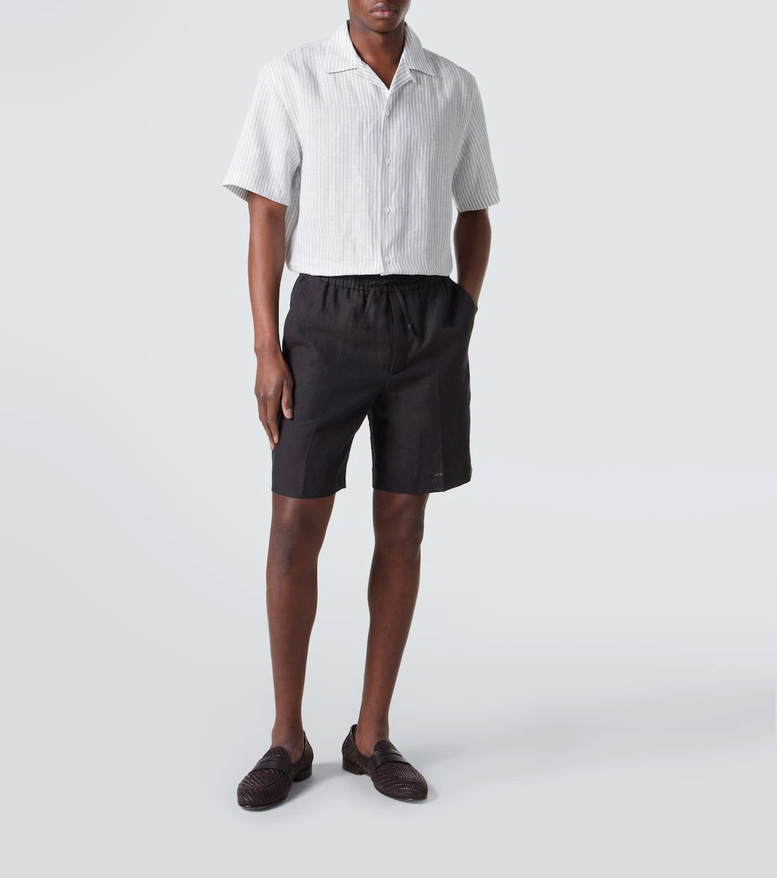 Brioni - Linen Bermuda shorts