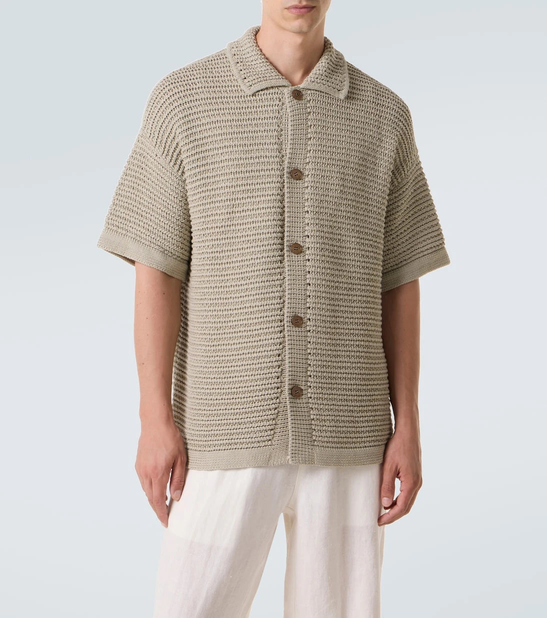 Orlebar Brown - Knitted cotton bowling shirt