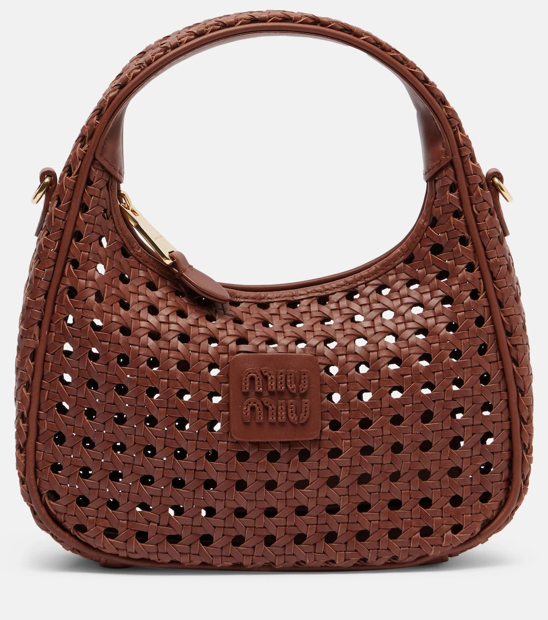 Miu Miu - Wander leather top-handle bag