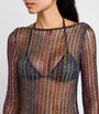 Missoni Multi Sequin-Embellished Sheer Maxi Dress