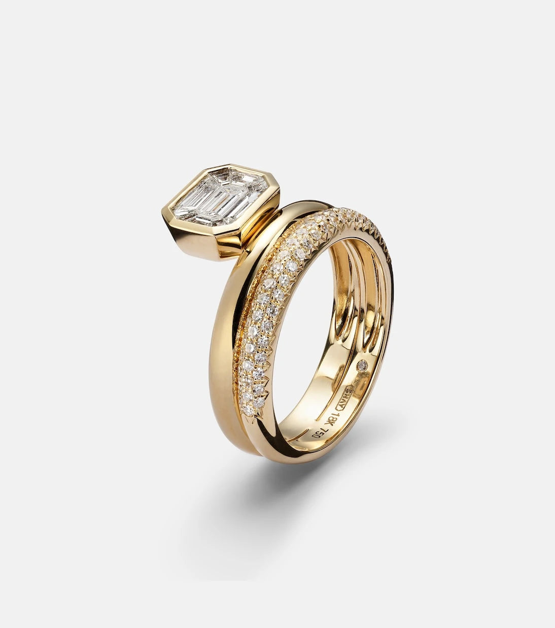 Shay Jewelry - 18kt gold ring with diamonds