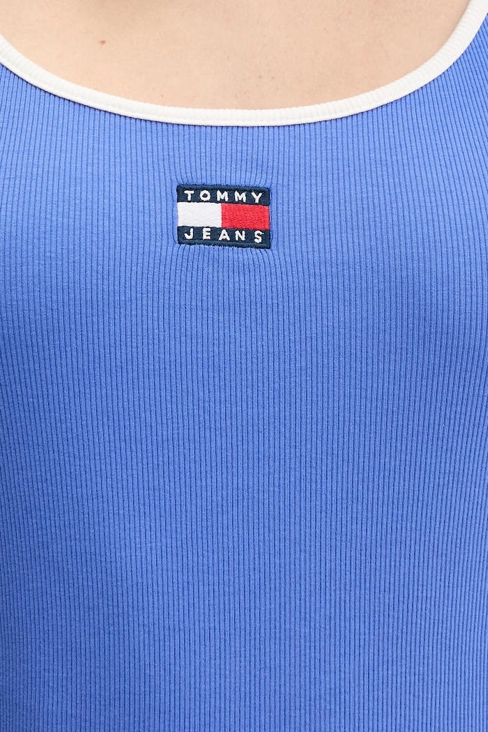 Tommy Jeans топ дамски от памук с еластан