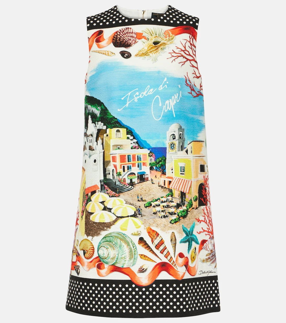 Dolce&Gabbana - Capri printed cotton minidress