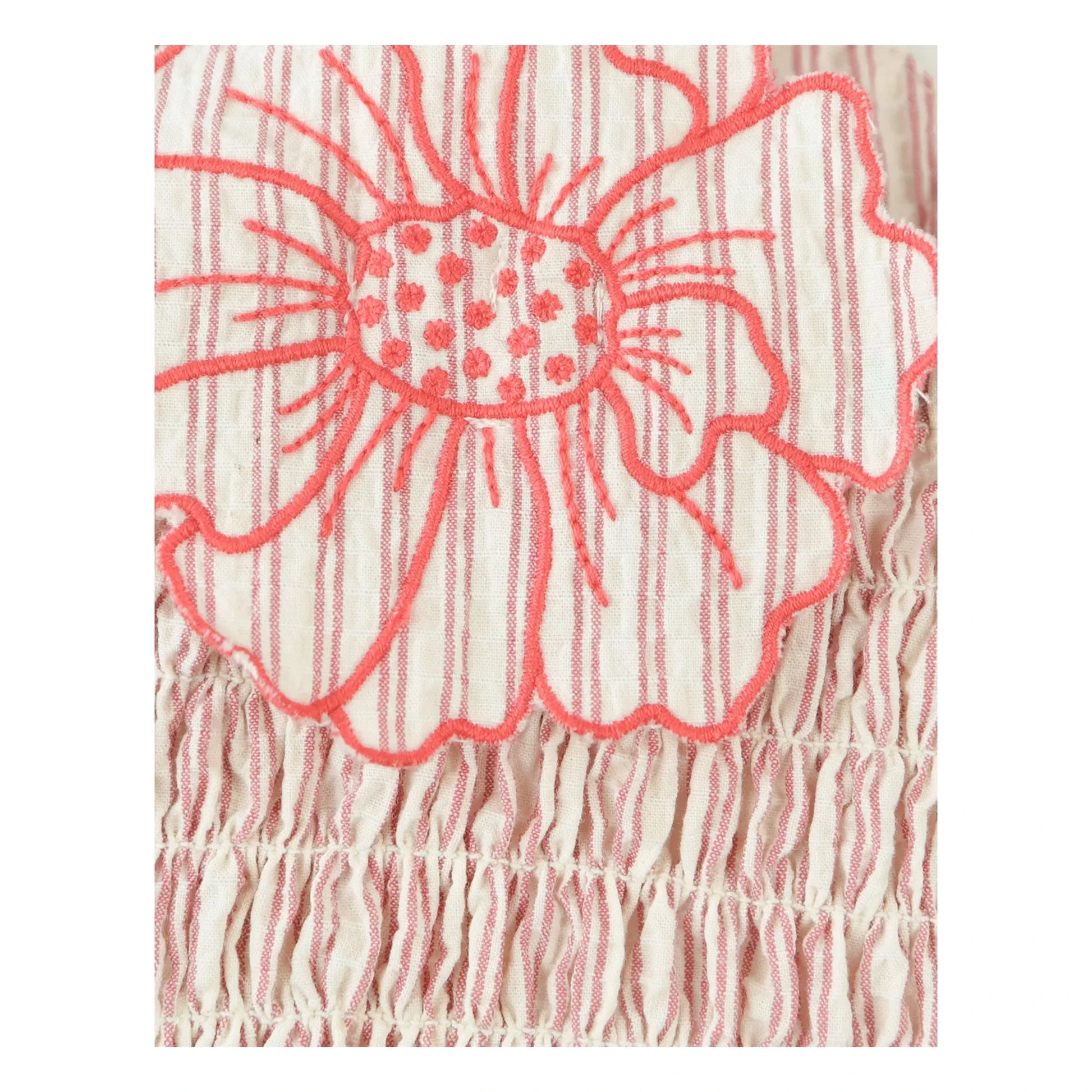 Gingersnaps - Josephine Fleurs Shirred Top | Red