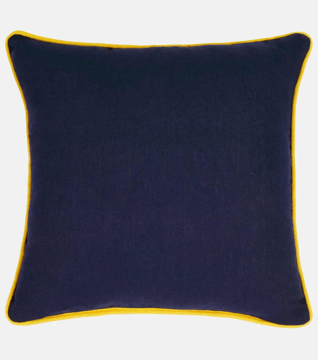 Les-Ottomans - Tropical embroidered linen cushion