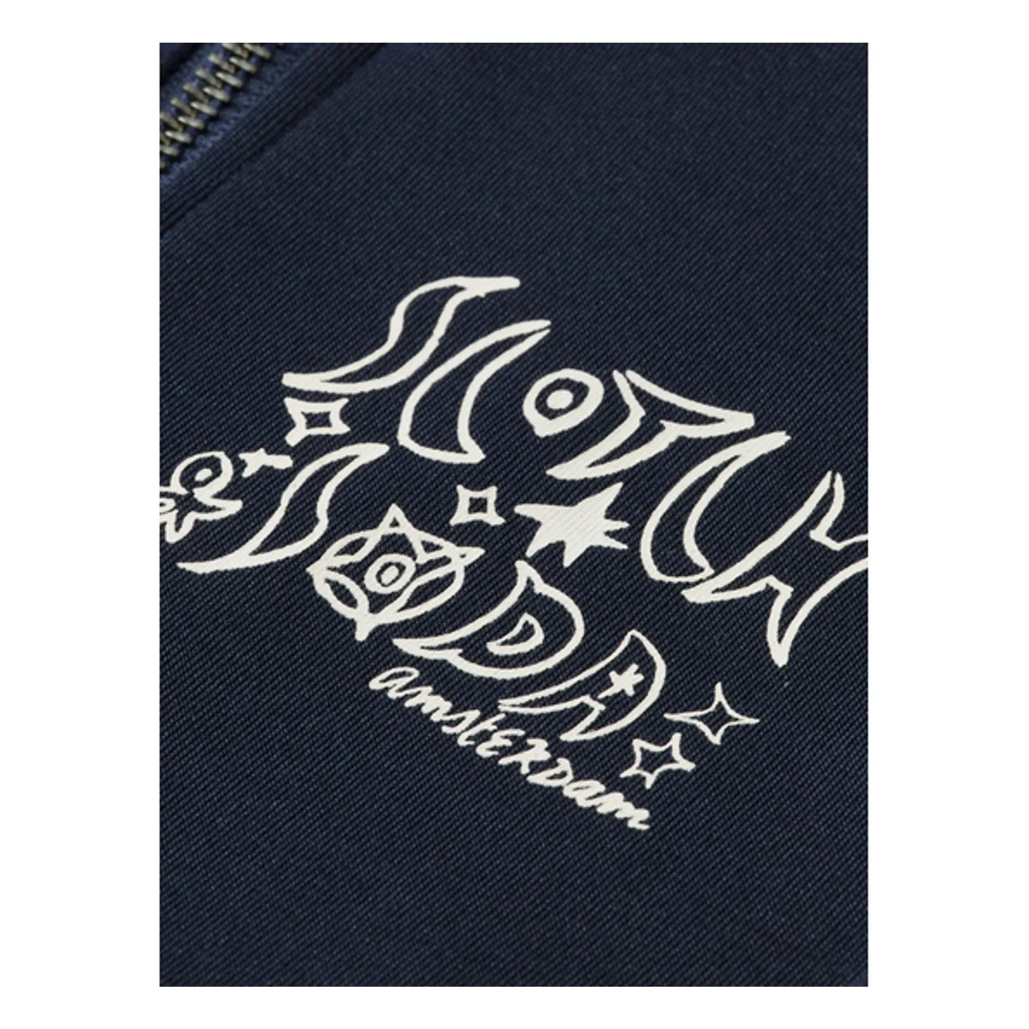 Scotch & Soda - Stripe Zip Sweat | Navy blue