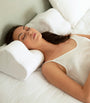 Back Sleep Pillow with Linen Pillowcase (32cm x 57cm)
