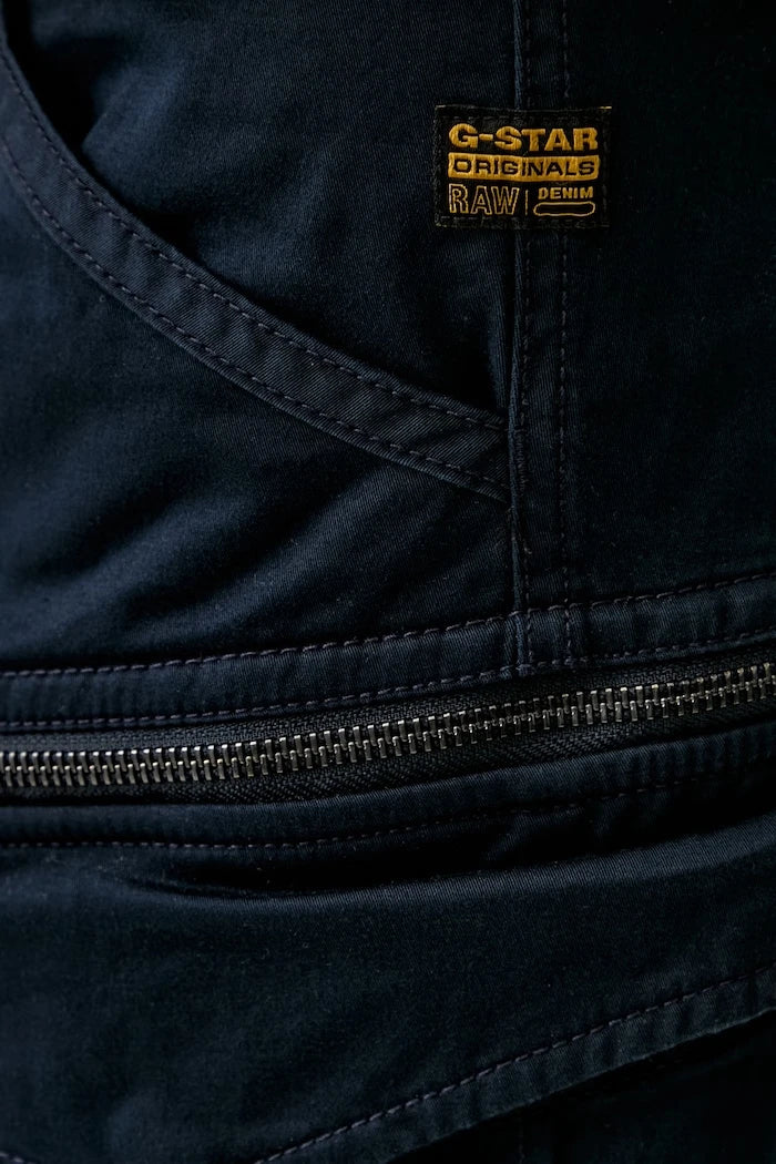 G-Star Erkek pamuk ve elastan kargo kısa pantolon Rovic zip regular