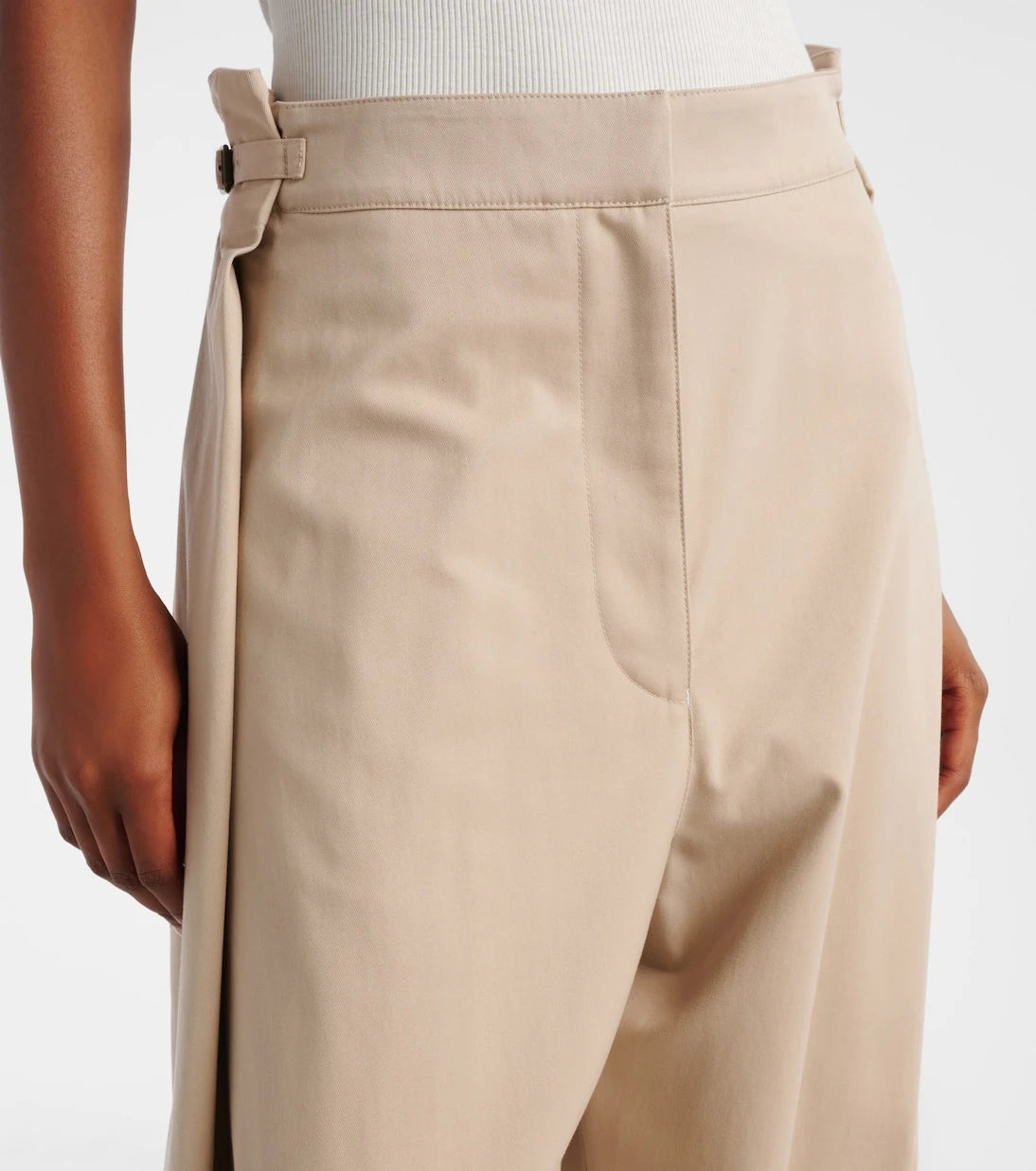 Loewe - Cotton and silk twill balloon pants