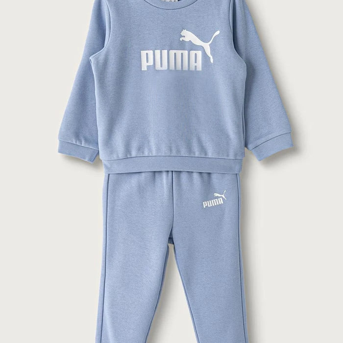 Puma çocuklar için pamuklu spor takım MINICATS ESS Crew Set FL INF