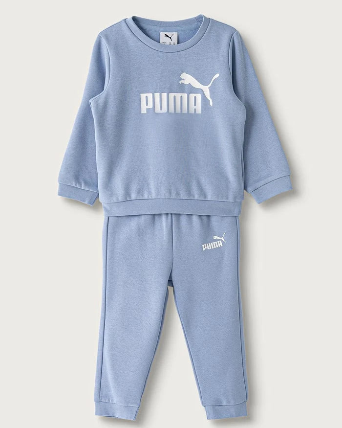 Puma çocuklar için pamuklu spor takım MINICATS ESS Crew Set FL INF