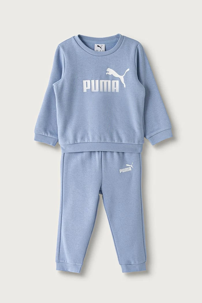 Puma çocuklar için pamuklu spor takım MINICATS ESS Crew Set FL INF