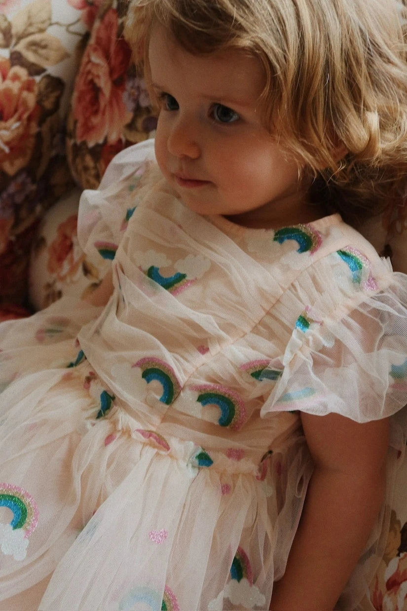 Konges Sløjd - Glitter ruched tulle dress