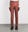 Silk-Cashmere Slim Tailored Trousers