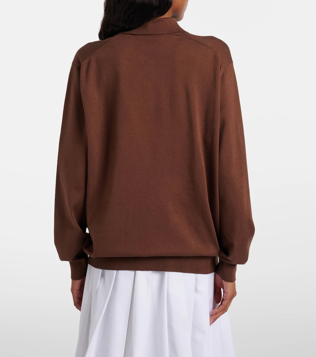 Prada - Silk-blend polo sweater