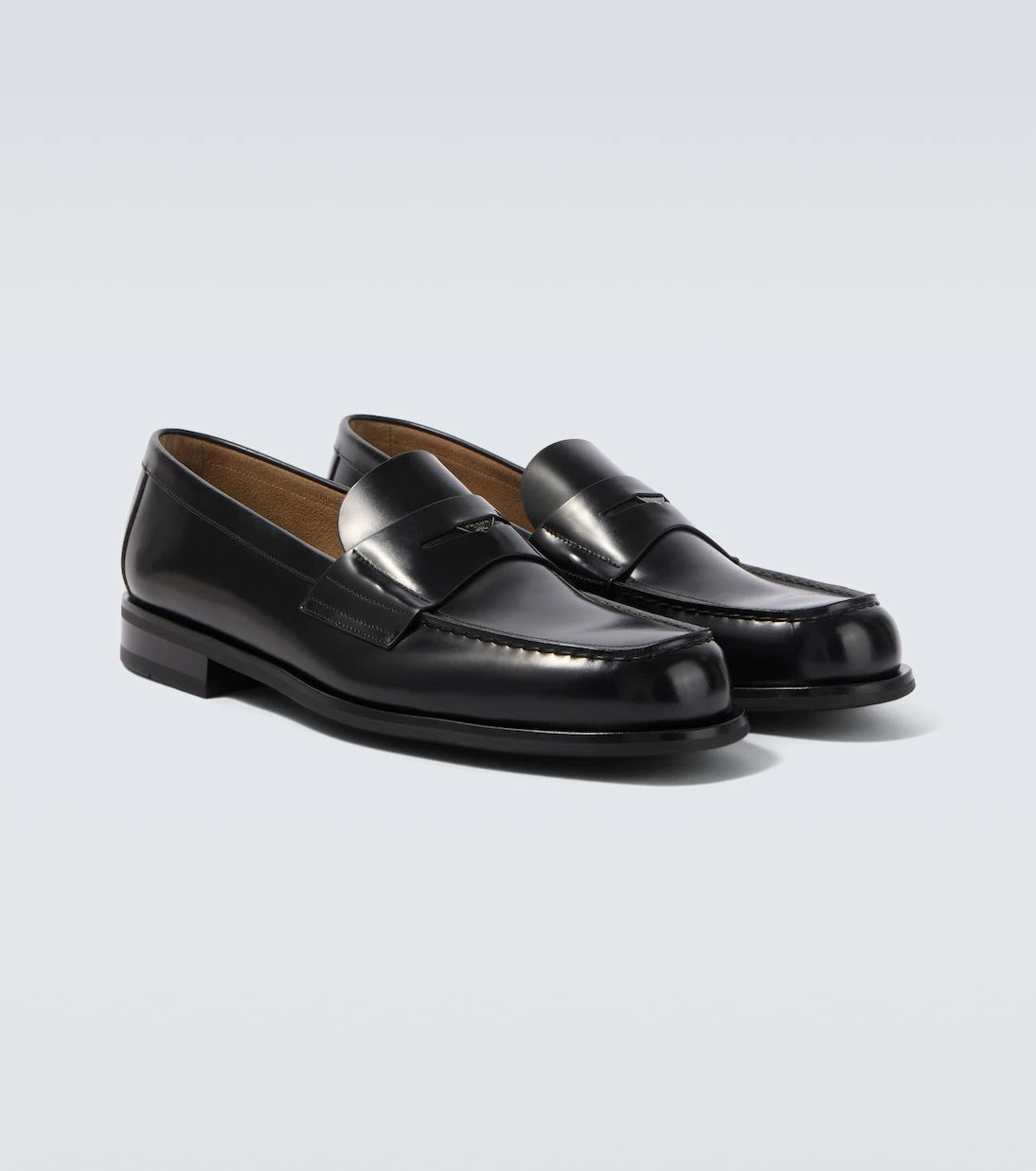 Prada - Leather penny loafers