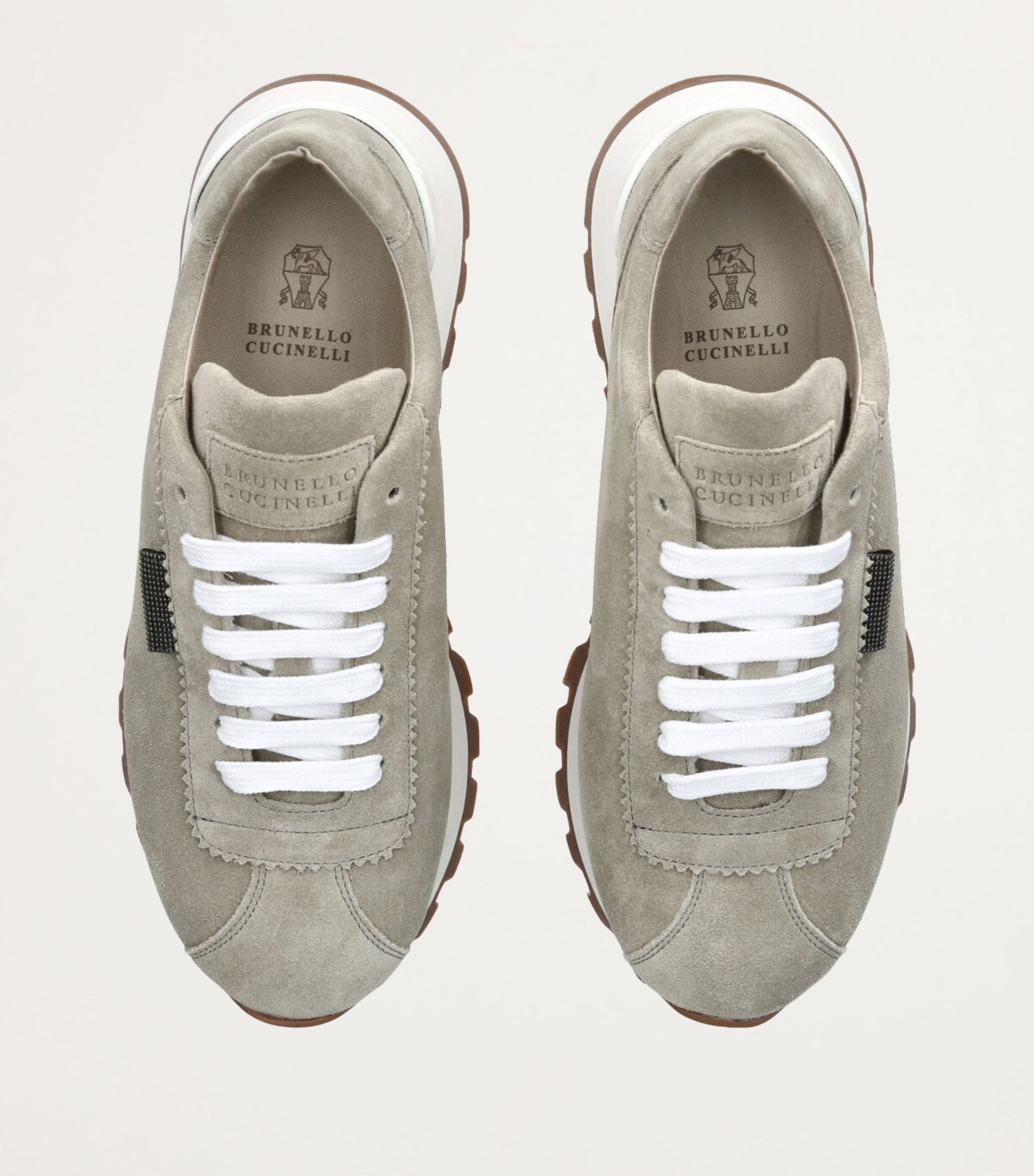 Green Suede Tab Sneakers