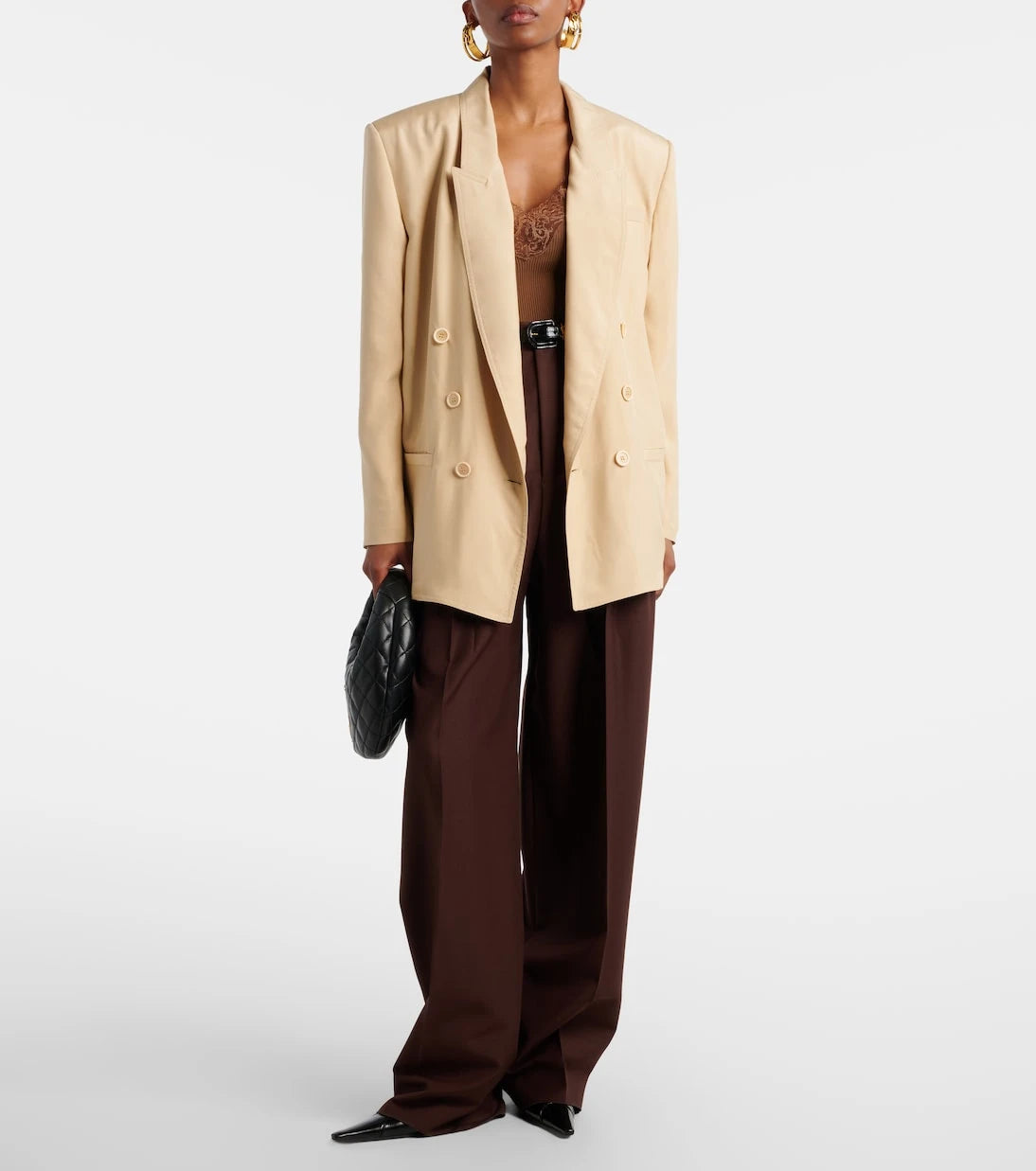 Saint Laurent - Double-breasted silk blazer