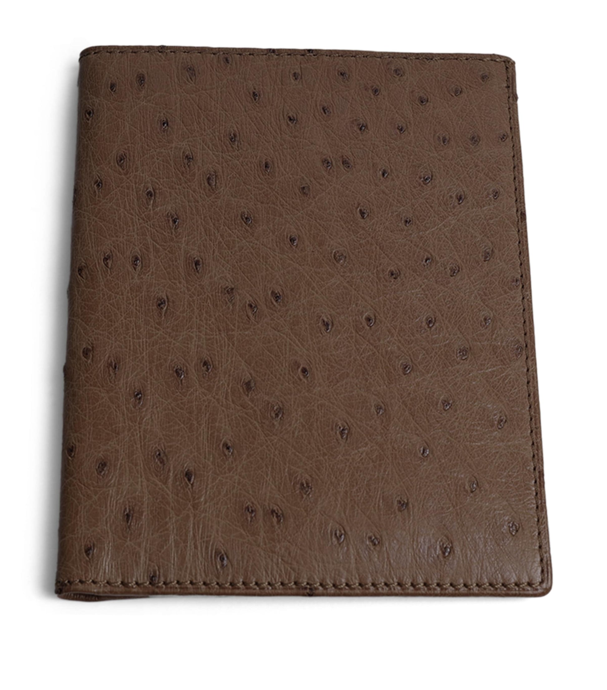 Swaine Ostrich Leather Bifold Coat Wallet