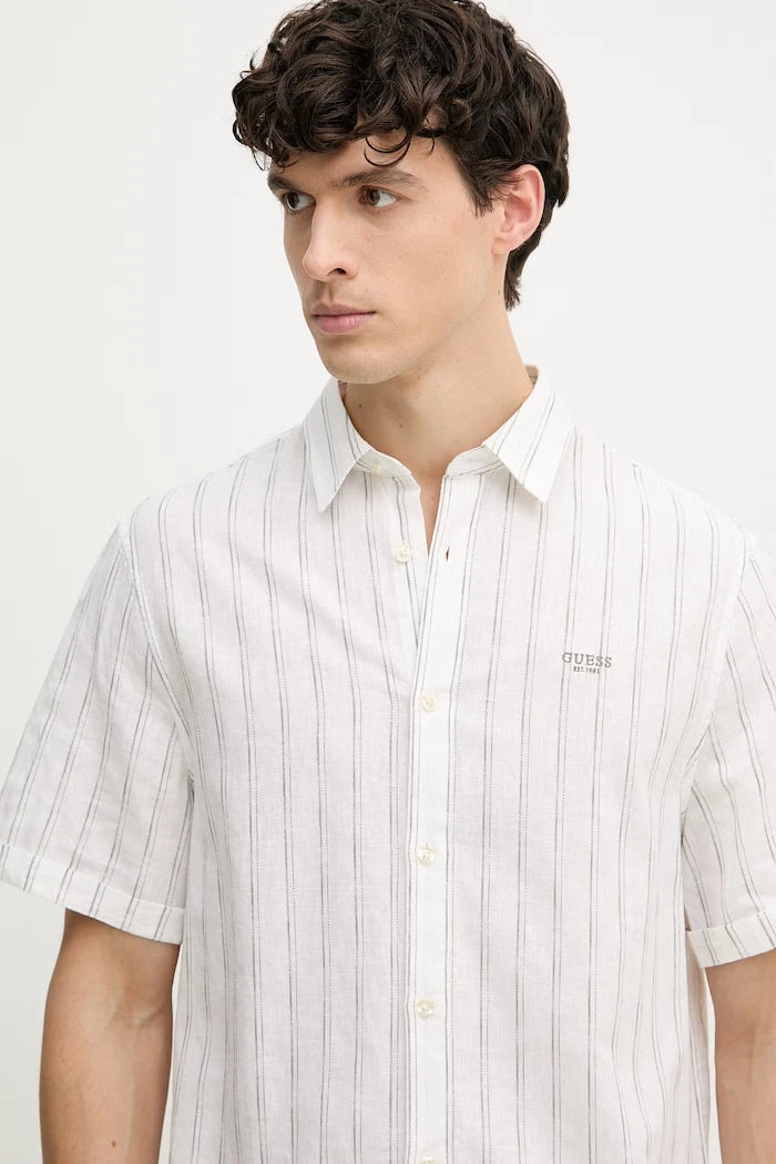 Guess риза мъжка с лен