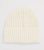 White Tricot Cotton Beanie